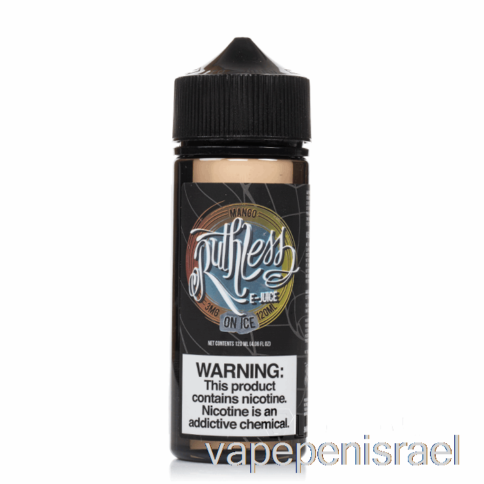 חד פעמי Vape Israel מנגו על קרח - אדים חסרי רחמים - 120 מ"ל 3 מ"ג